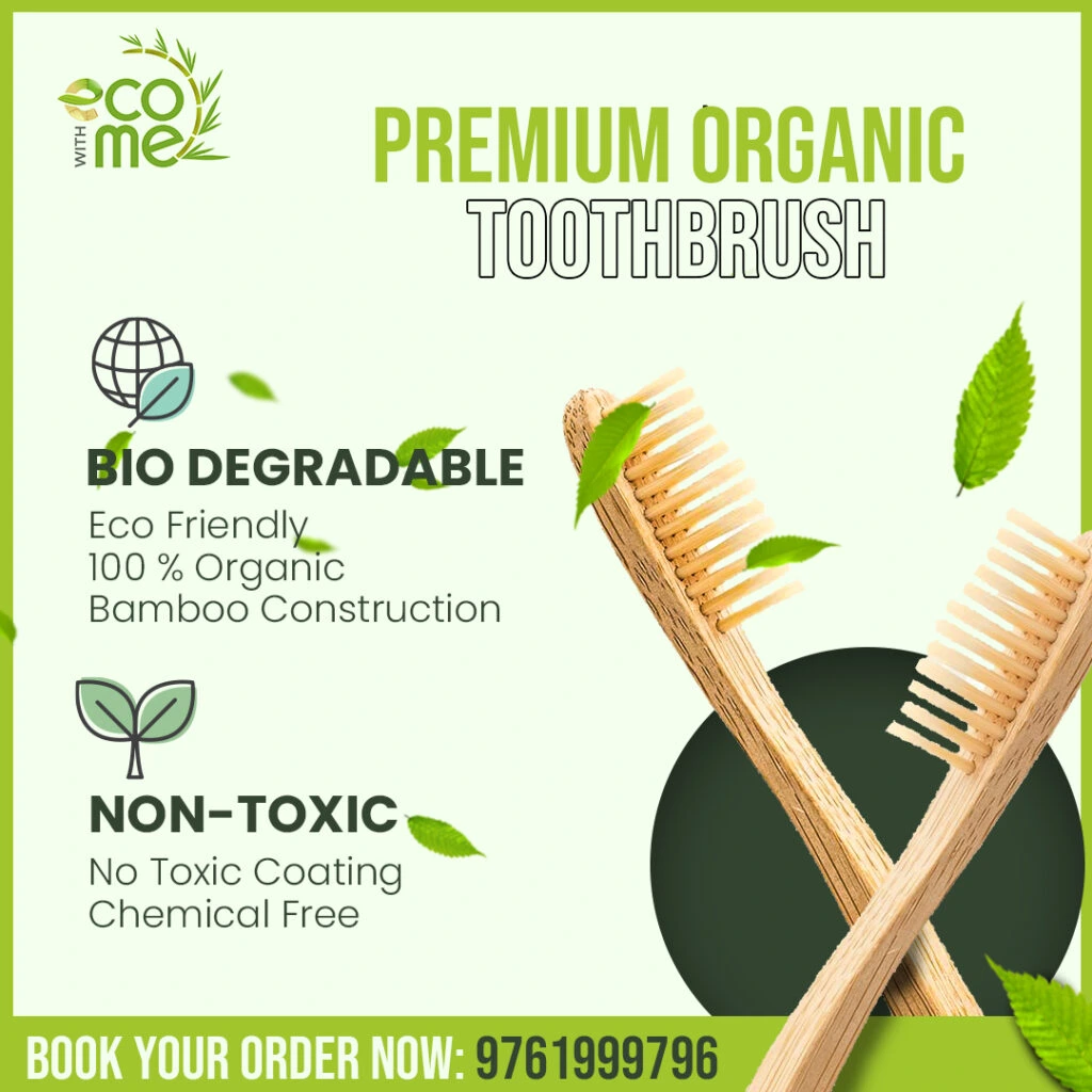 Eco's premium organic toothbrush made from sustainable bamboo – promoted by the best digital marketing agency Pulse Bit